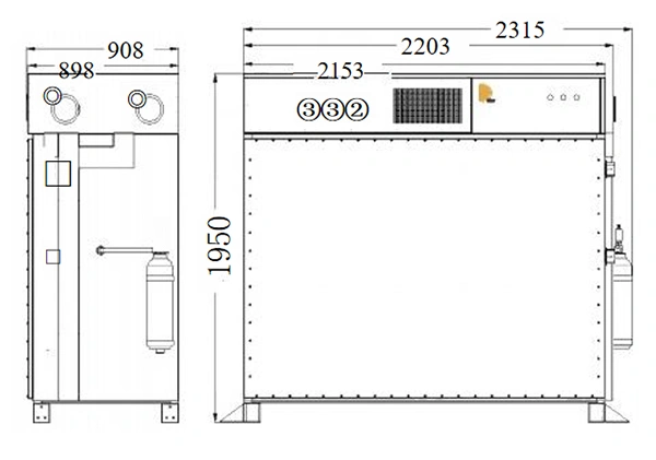 Gabinetes de almacenamiento de energía (600-876 VCC)